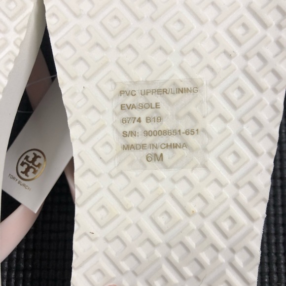 🆕 Tory Burch Hicks Garden Flip Flops Ballet Pink - Picture 7 of 7